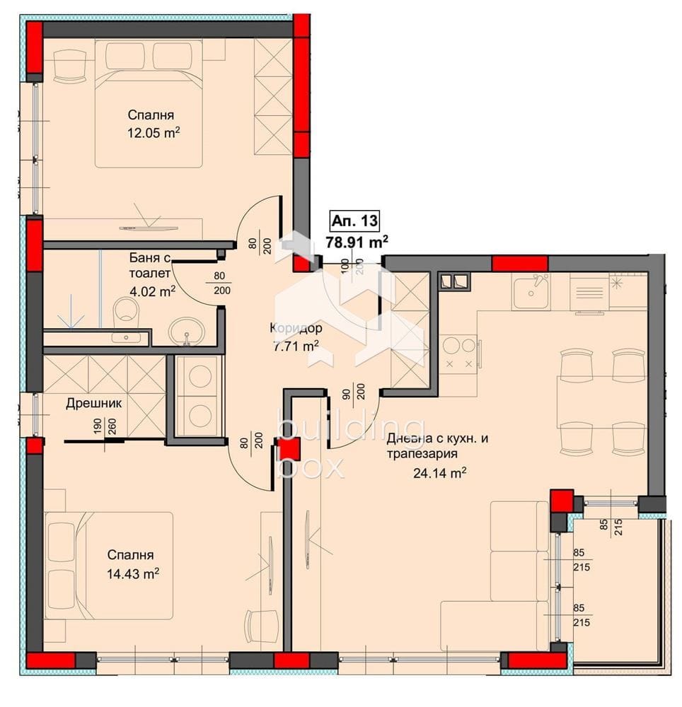 Просторен тристаен апартамент новострояща се сграда - 0