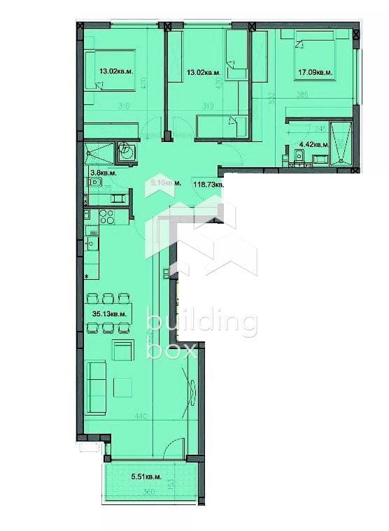 Четиристаен апартамент - кв.Бриз. - 0