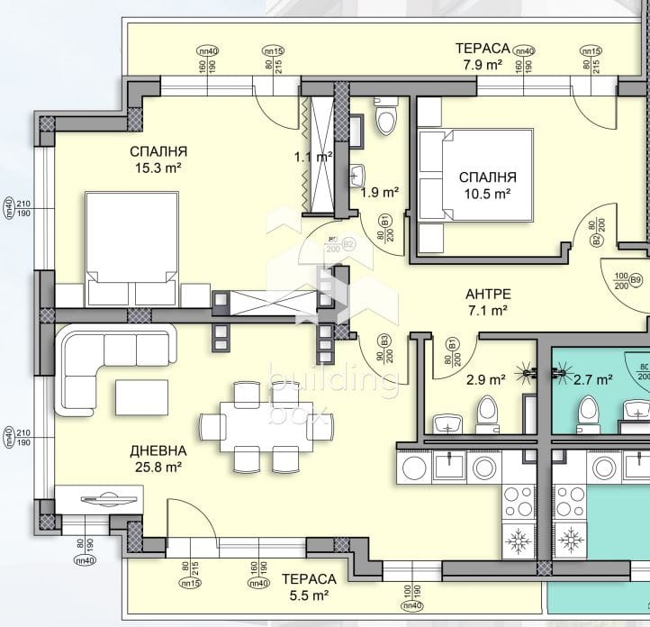 Тристаен в Дървеница - 0