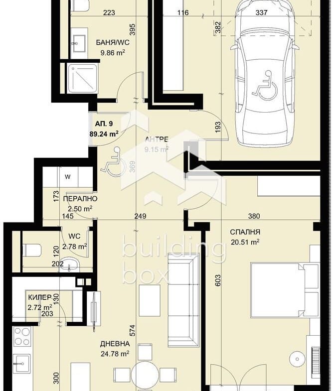 Двустаен апартамент с гараж с топла връзка в затворен комплекс в парк с морска панорама - 0