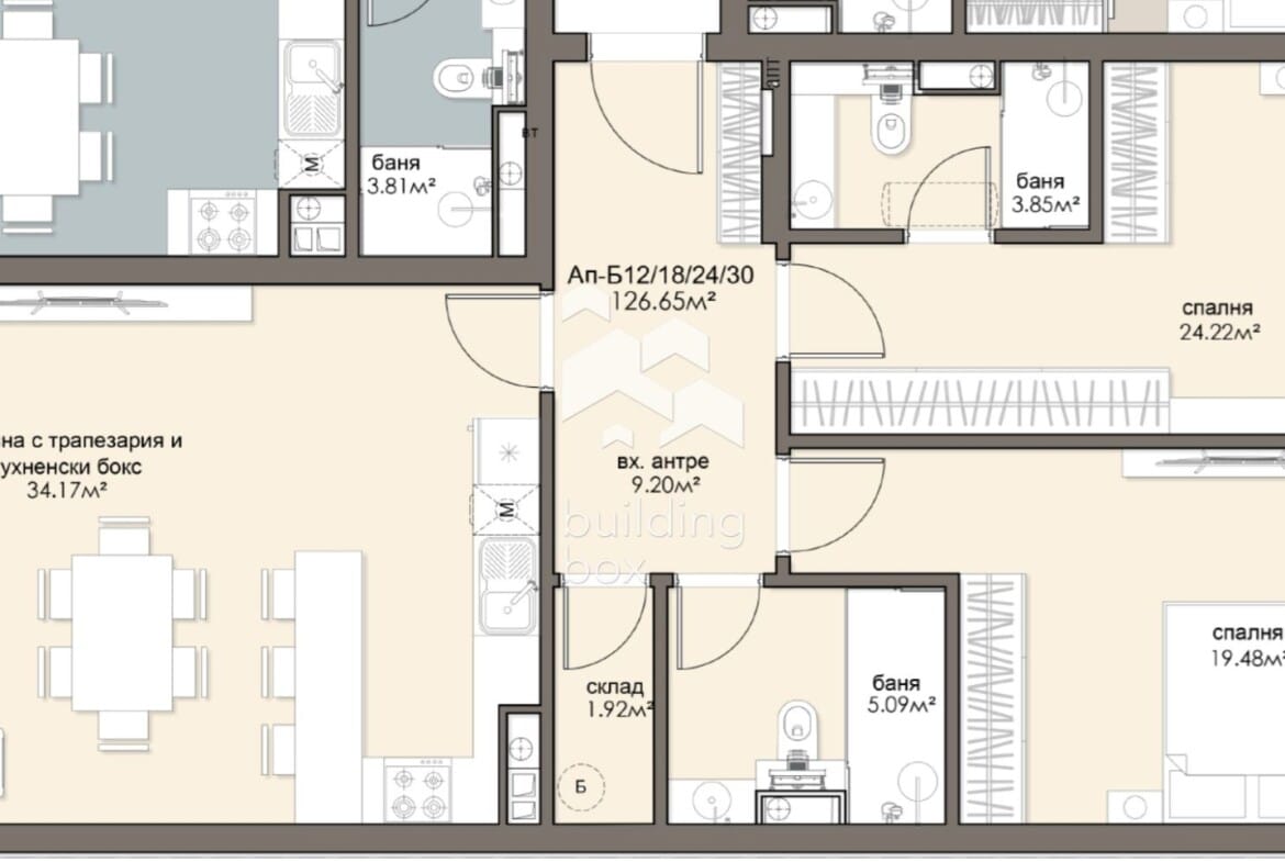 Огромен тристаен апартамент в ж.к. Люлин 5 - 0