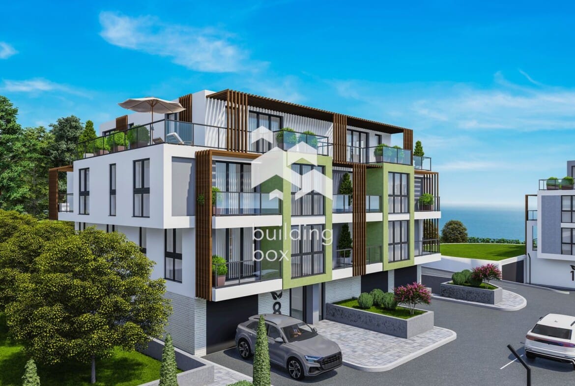 Двустаен апартамент в затворен комплекс в парк с морска панорама - 0