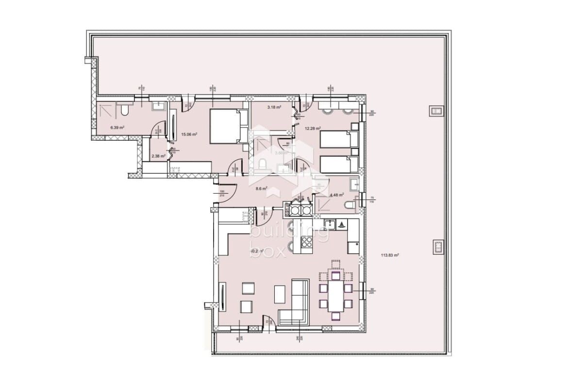 Тристаен апартамент с голяма тераса с АКТ 16 - 0