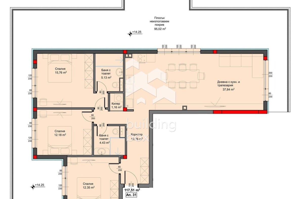 Четиристаен апартамент с морска панорама - 0