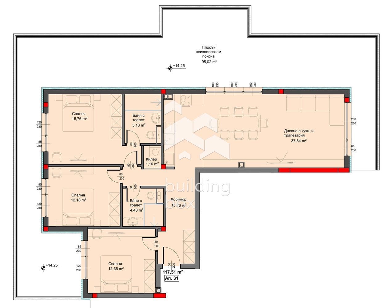 Четиристаен апартамент с морска панорама - 0