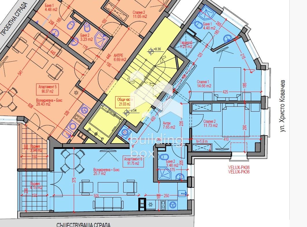 Тристаен апартамент в Център - 0