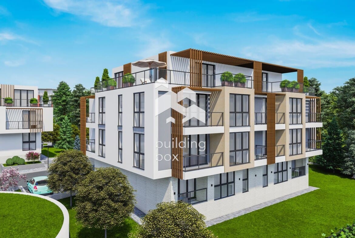 Двустаен апартамент в затворен комплекс в парк с морска панорама - 0