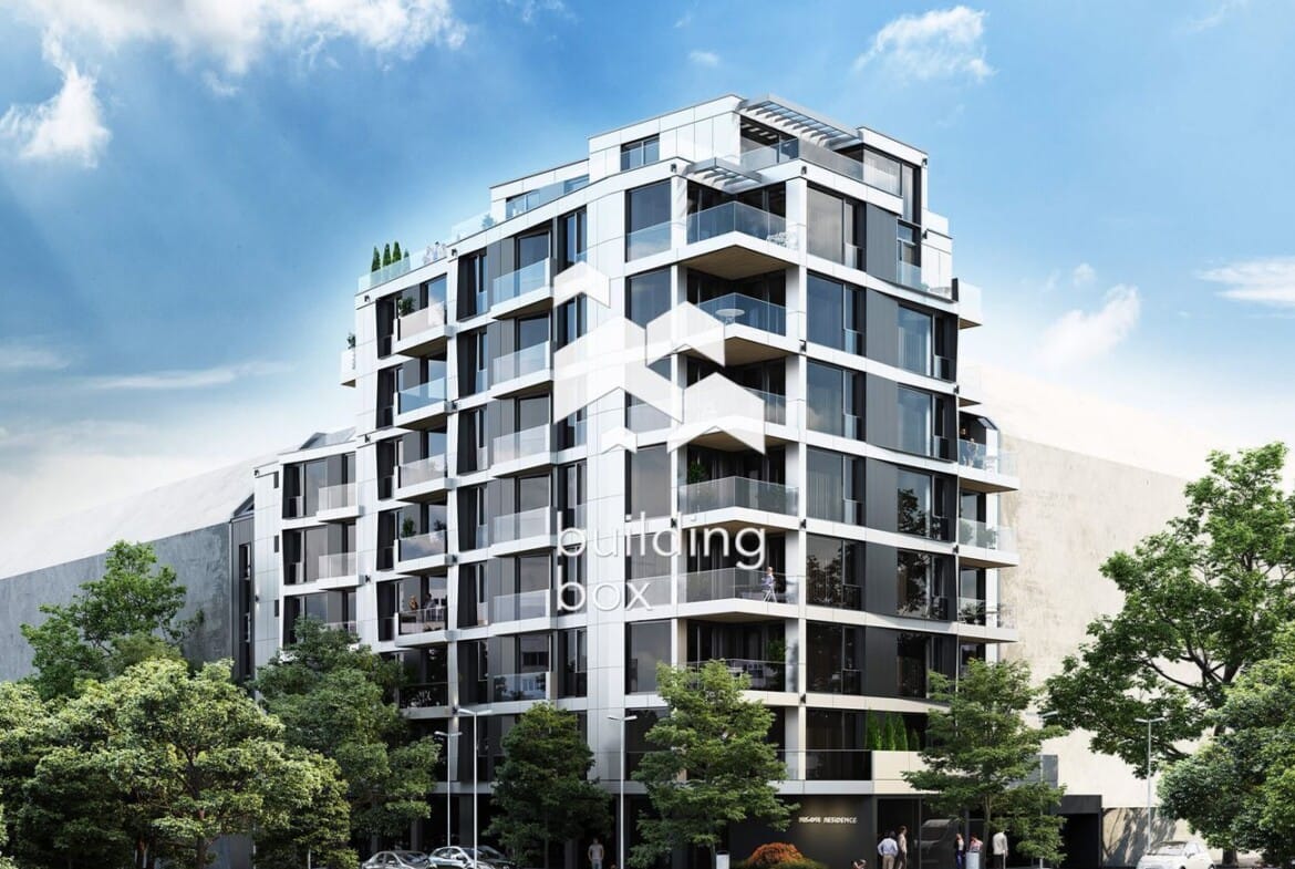 Билдинг Бокс предлага за продажба двустаен апартамент находящ се на 4-ти надпартерен етаж от общо 8 етажа в квартал Стрелбищ - 0