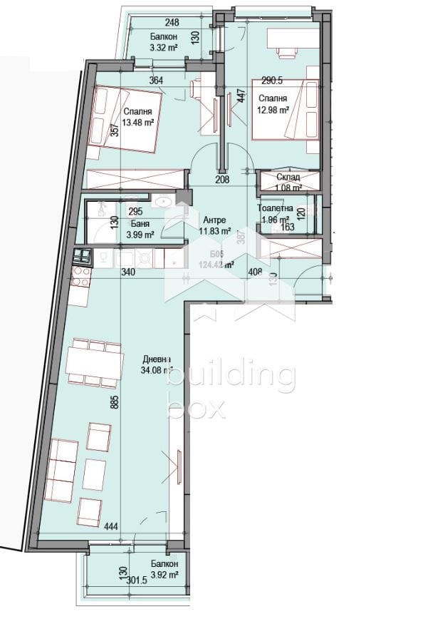 Тристаен апартамент в ж.к. Оборище - 0