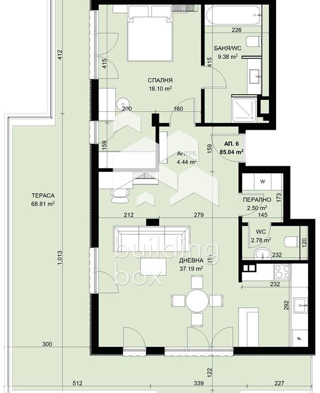 Двустаен апартамент в затворен комплекс в парк с морска панорама - 0