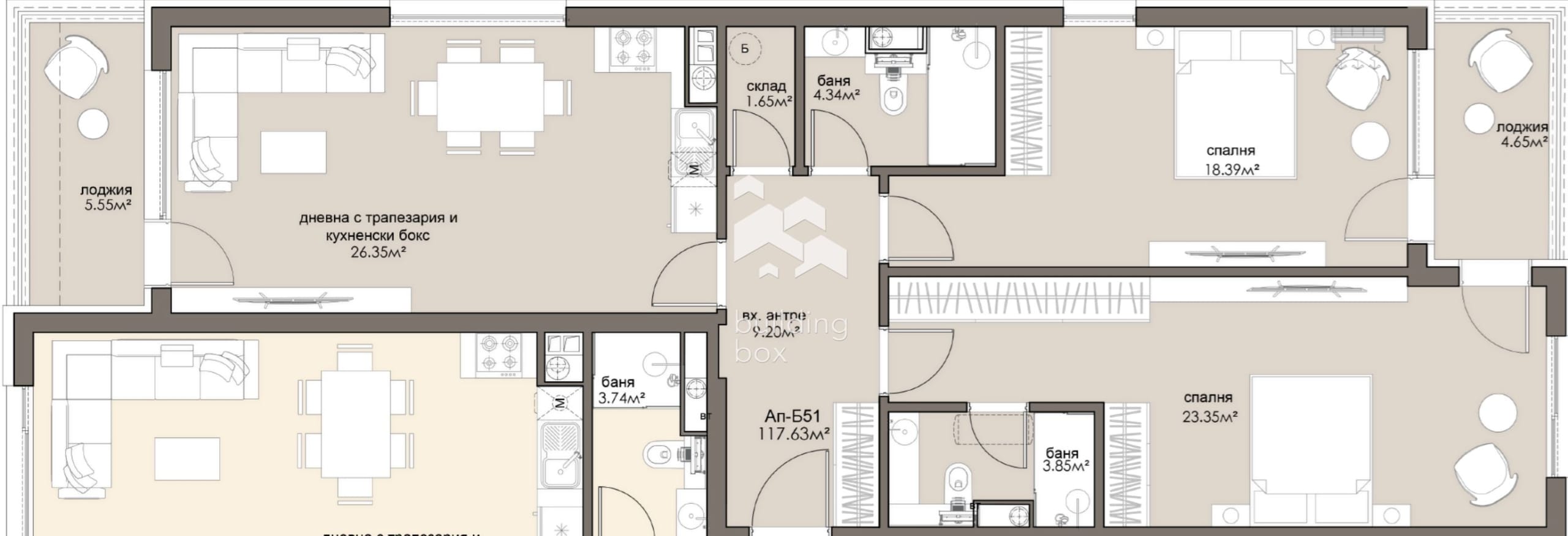 Перфектен тристаен апартамент в ж.к. Люлин 5 - 0