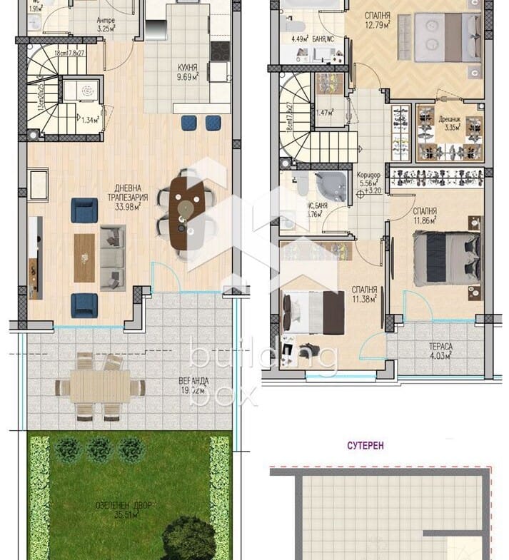 Градска къща с 3 спални в затворен комплекс тип "Town House" - 0