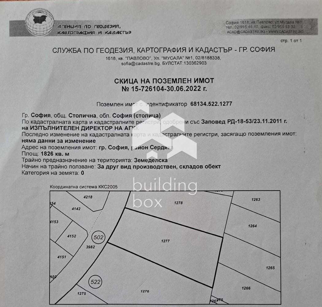 Урегулиран поземлен имот в кв. Бенковски