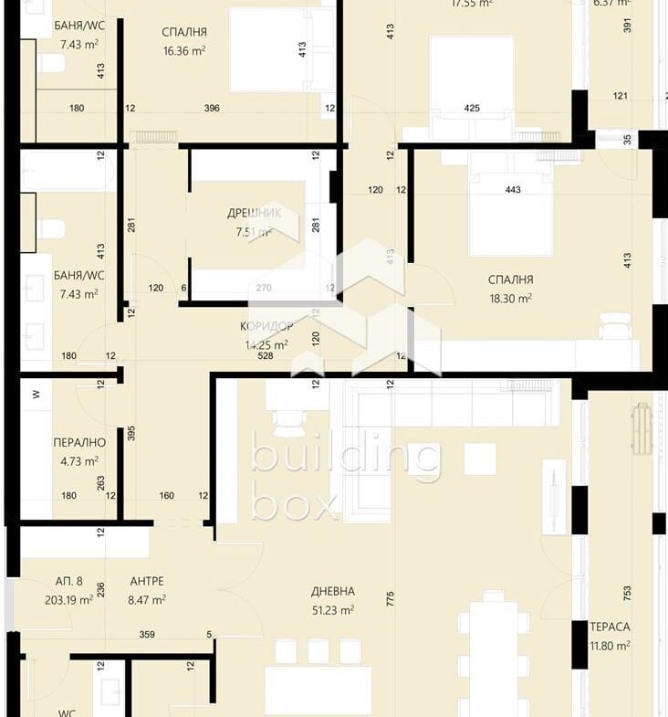 Четиристаен апартамент с морска панорама - 0