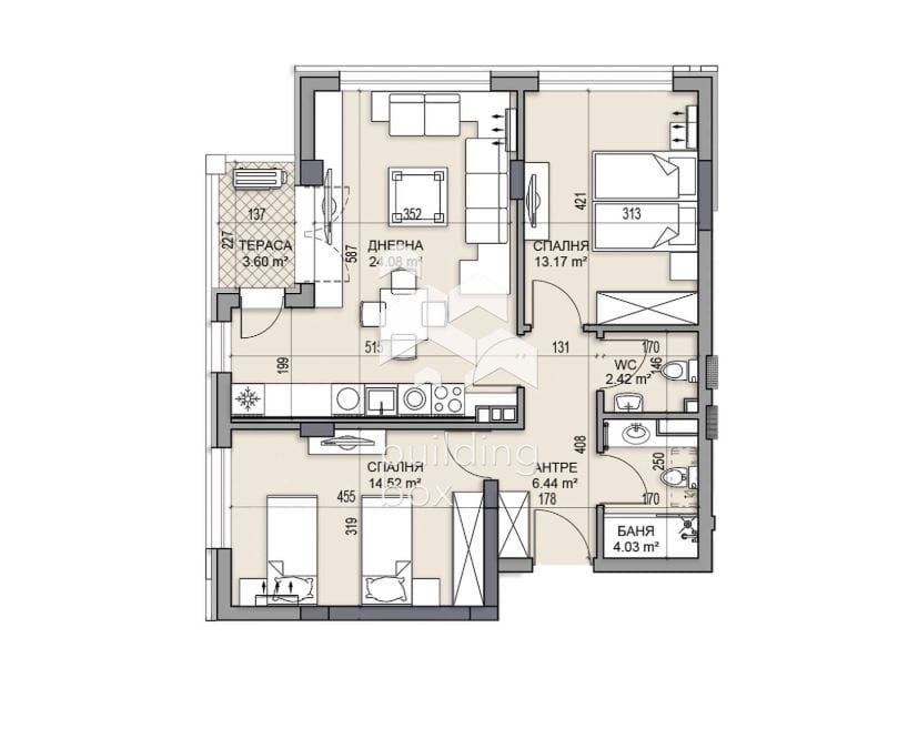 Тристаен апартамент в нов и луксозен комплекс - кв. Гагарин. - 0