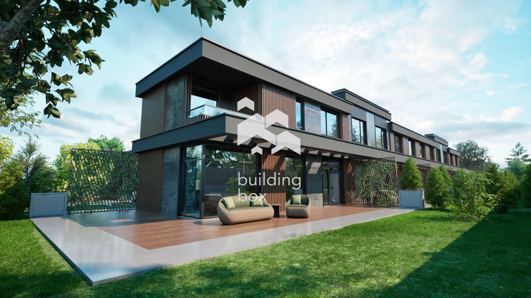 Двуетажна къща с 3 спални в затворен комплекс тип “Town House”