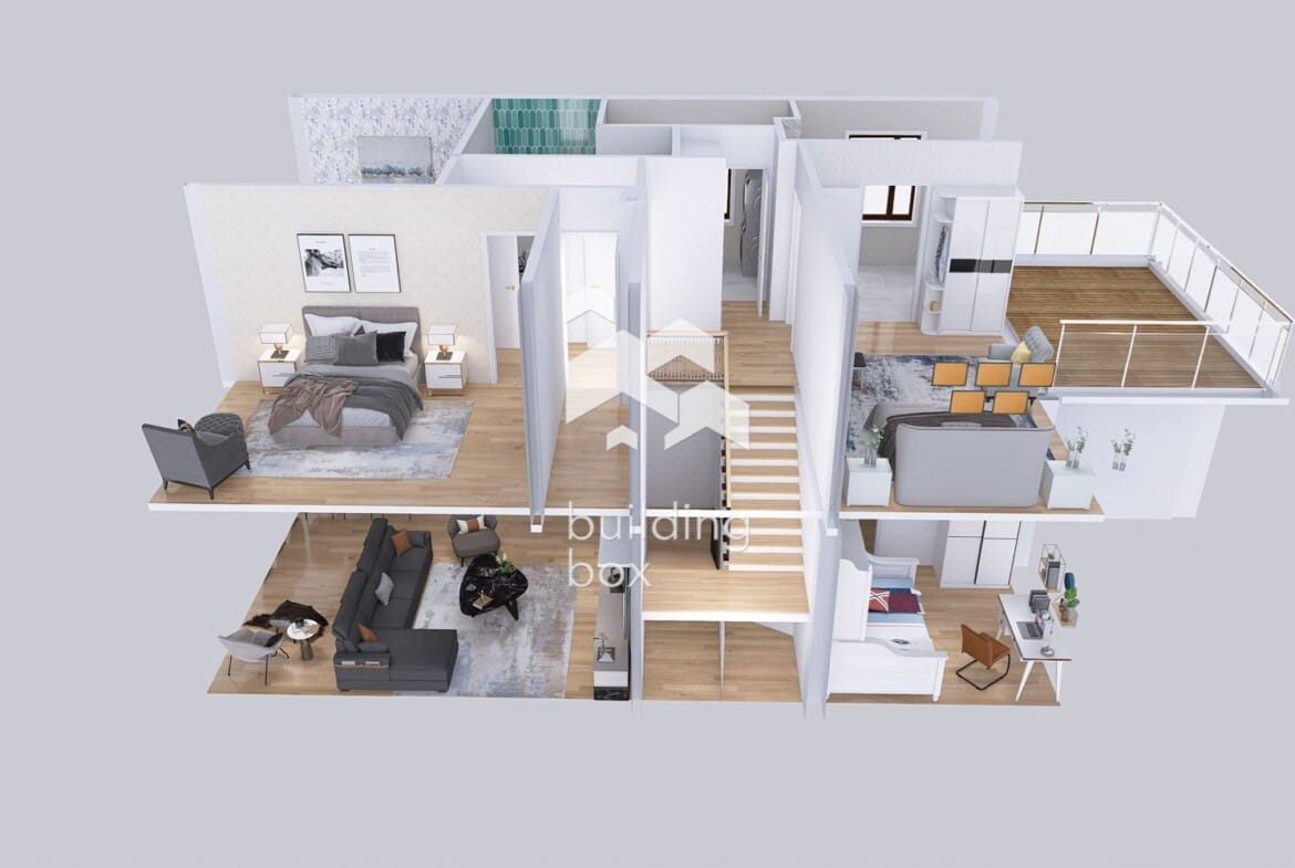 ДВУЕТАЖНА къща в к-с "HARMONY LIVING". - 0