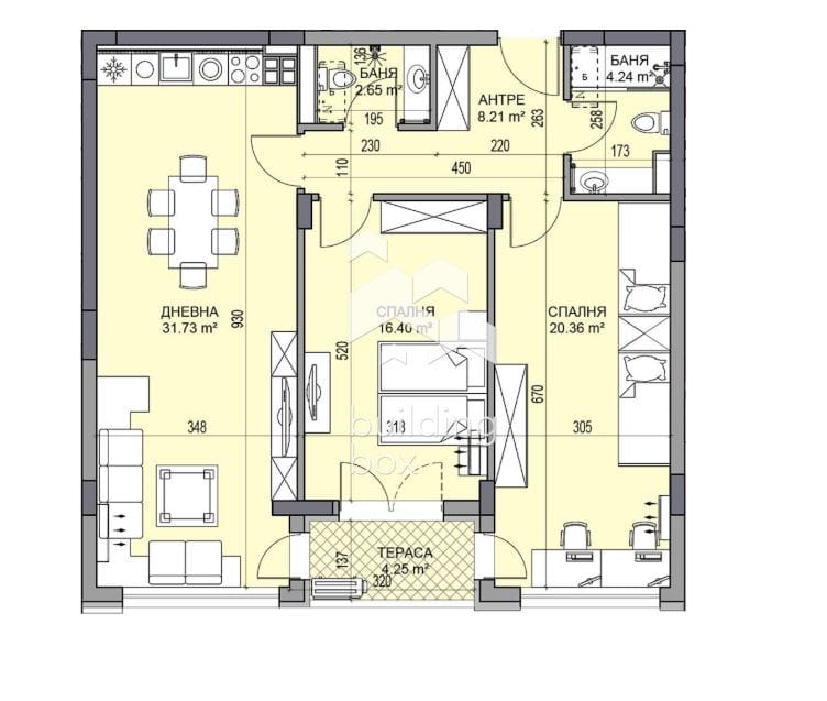 Тристаен апартамент в нов и луксозен комплекс - кв. Гагарин. - 0