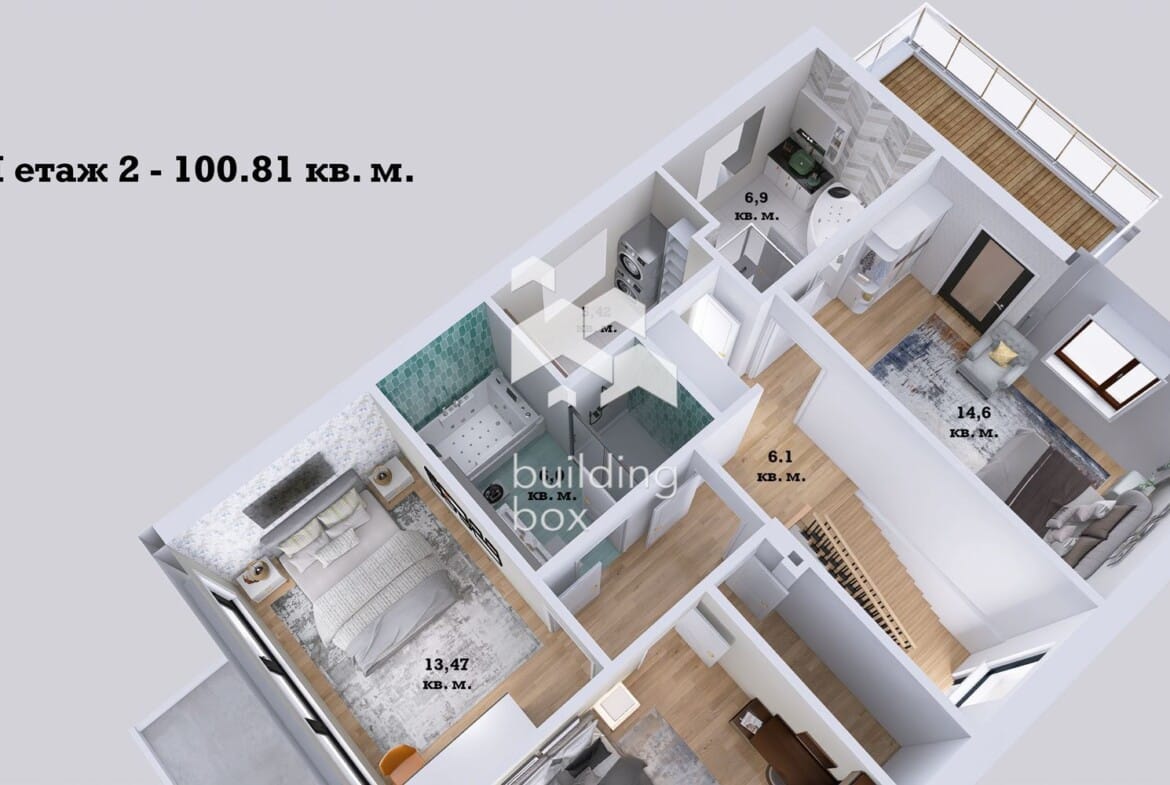 ДВУЕТАЖНА къща в к-с "HARMONY LIVING". - 0