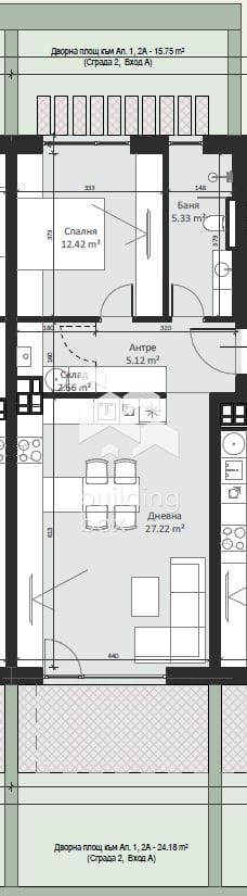 Продава 2-стаен - 0