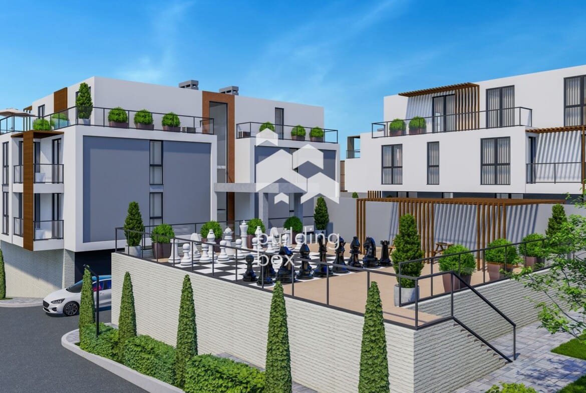 Двустаен апартамент в затворен комплекс в парк с морска панорама - 0