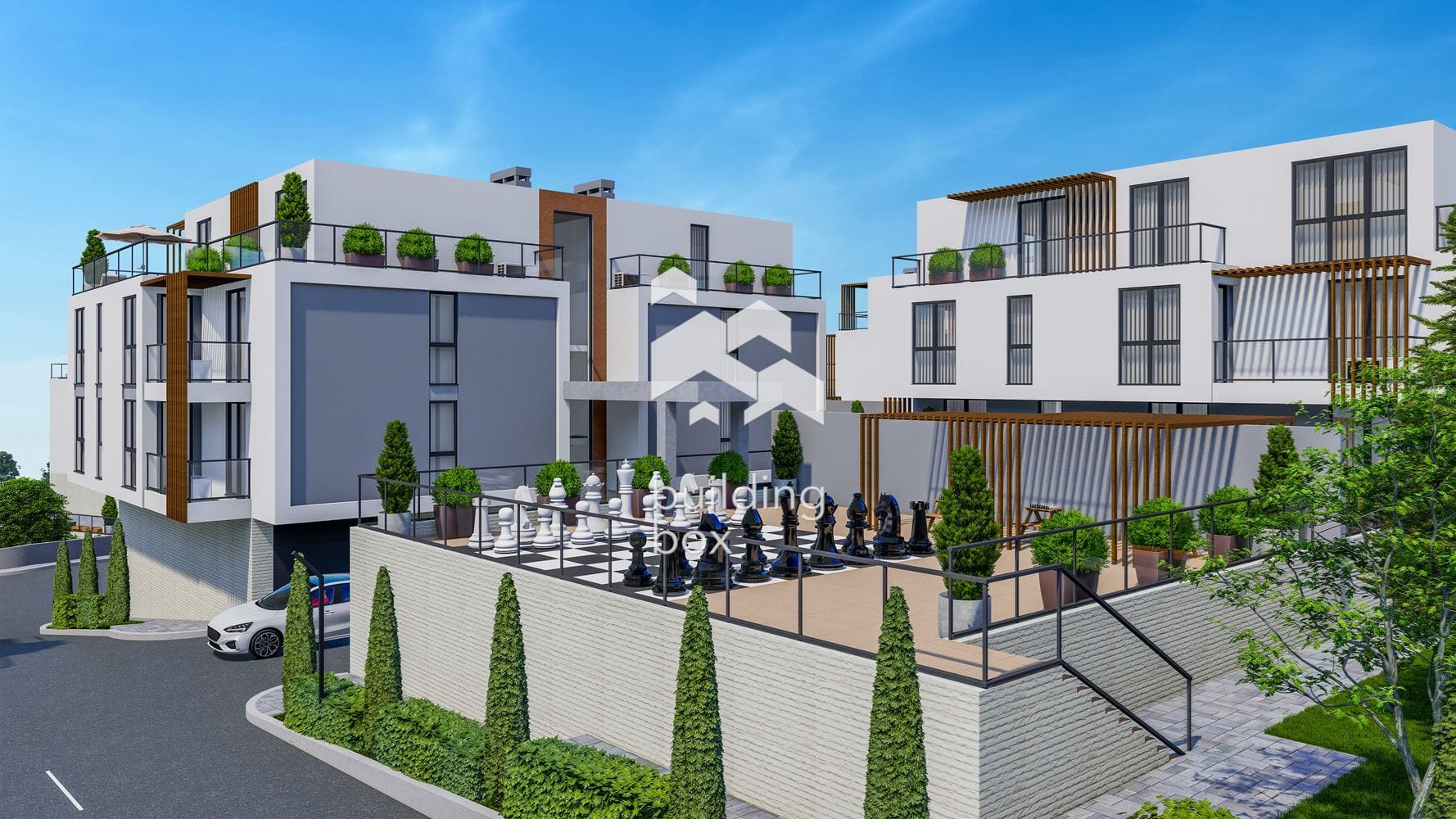 Двустаен апартамент в затворен комплекс в парк с морска панорама - 0