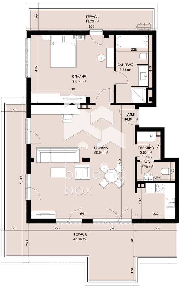 Двустаен апартамент в затворен комплекс в парк с морска панорама - 0