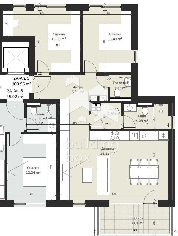 Продава 3-стаен - 0