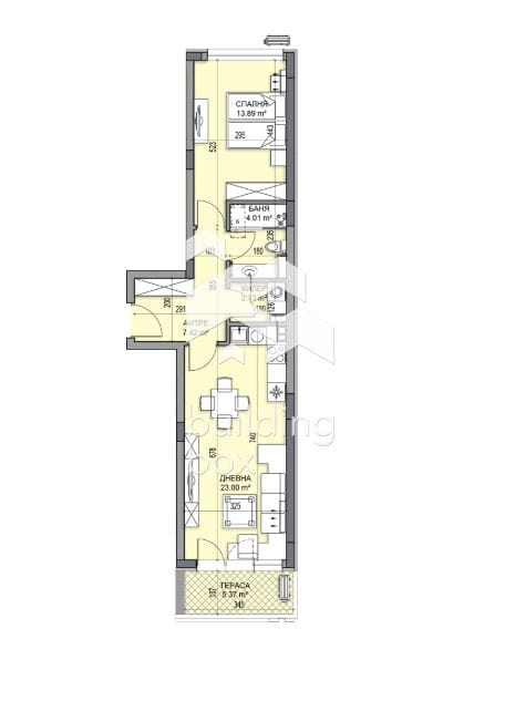 Двустаен апартамент в нов и луксозен комплекс - кв. Гагарин - 0