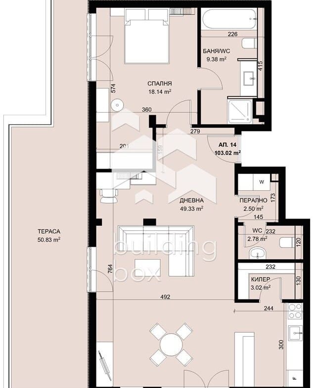 Двустаен апартамент в затворен комплекс в парк с морска панорама - 0