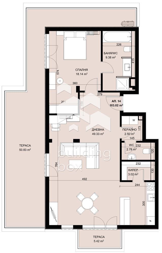 Двустаен апартамент в затворен комплекс в парк с морска панорама - 0