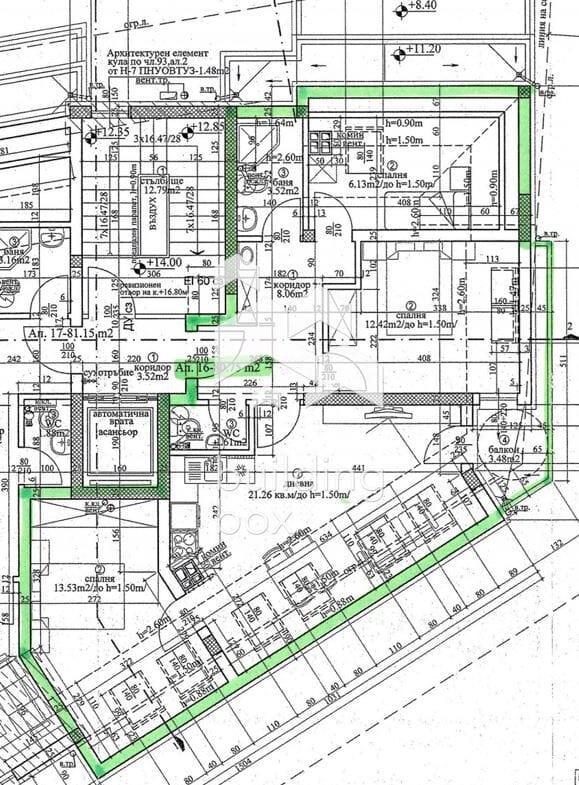 Многостаен мансарден апартамент в новострояща се сграда в кв. Левски - 0