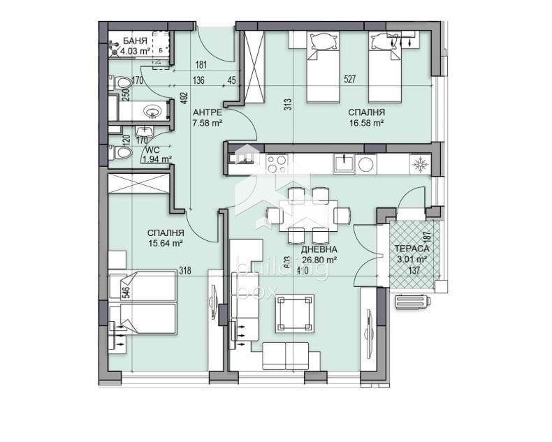 Тристаен апартамент в нов и луксозен комплекс - кв. Гагарин. - 0