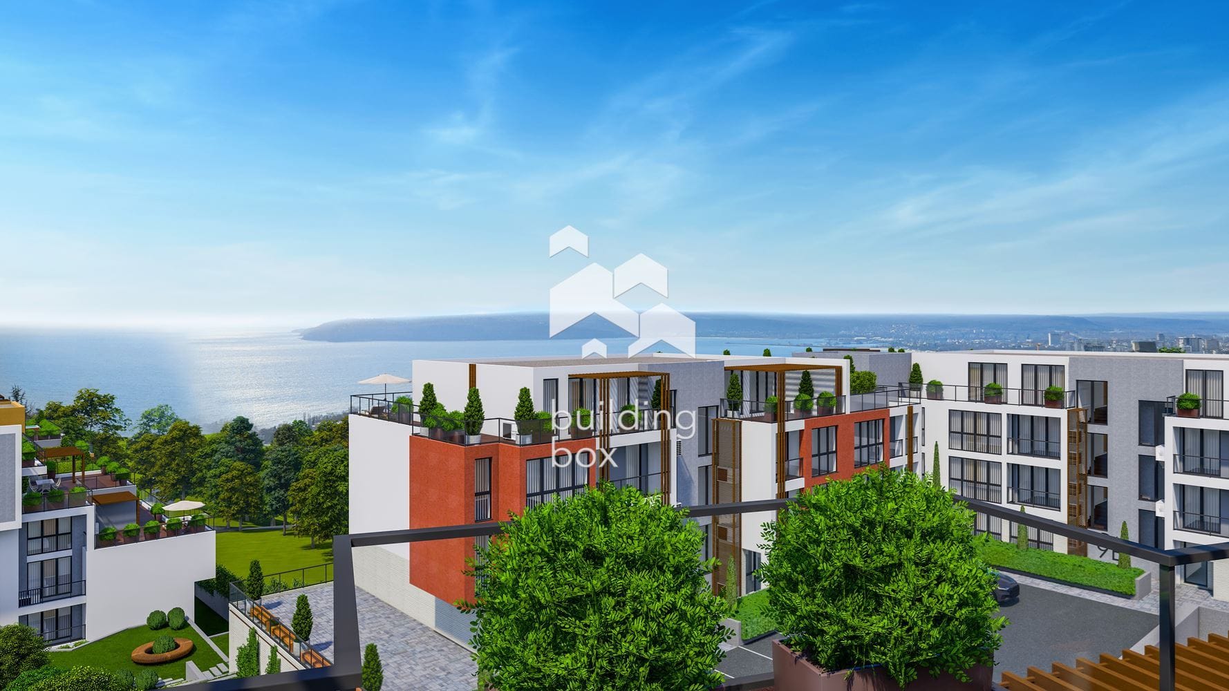 Двустаен апартамент в затворен комплекс в парк с морска панорама - 0