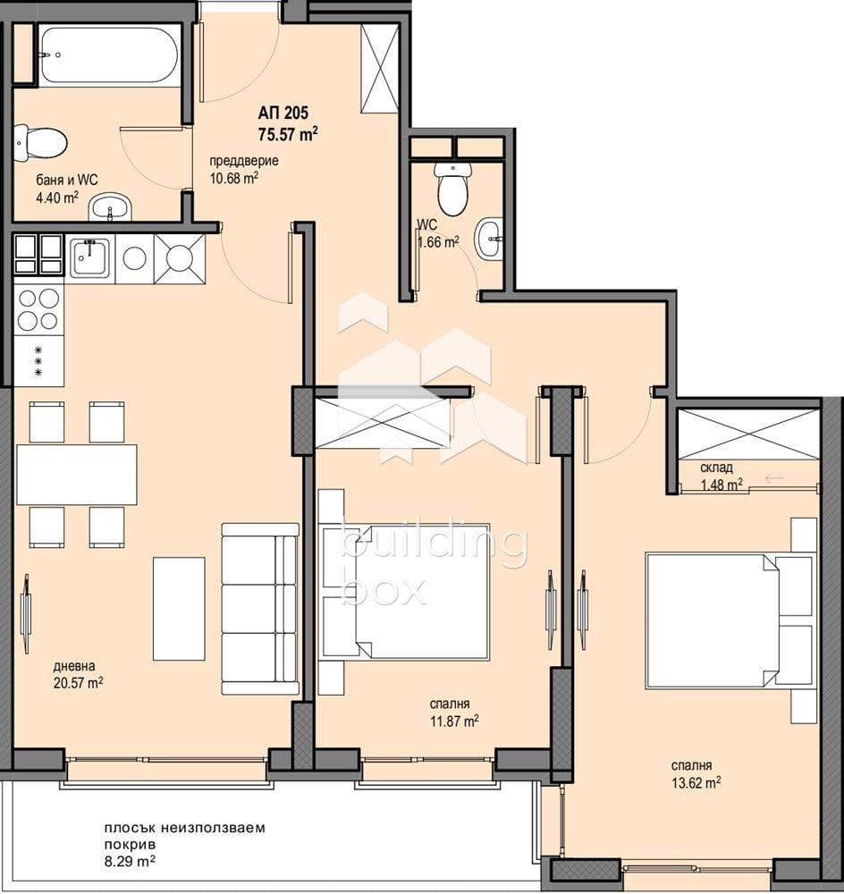 Тристаен апартамент в новострояща се сграда близо до бъдеща метростанция в квартал Левски Г - 0