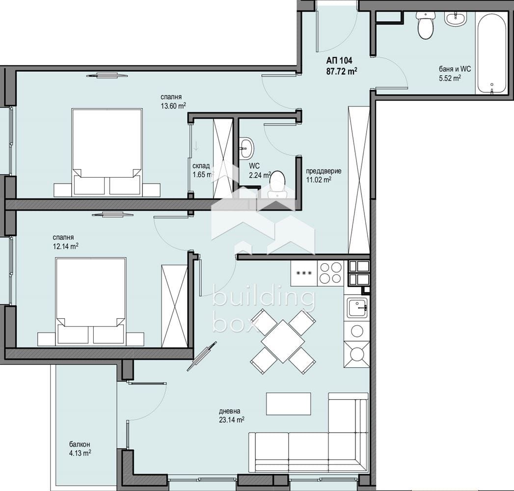 Тристаен апартамент в новострояща се сграда близо до бъдеща метростанция в квартал Левски Г - 0