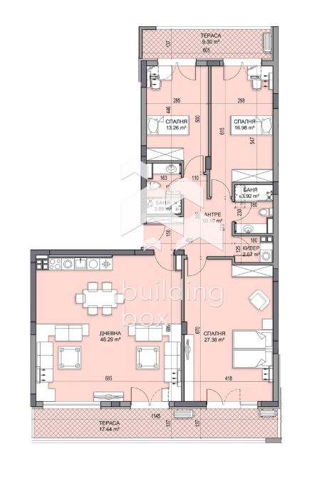 Четиристаен апартамент в нов и луксозен комплекс - кв. Гагарин. - 0