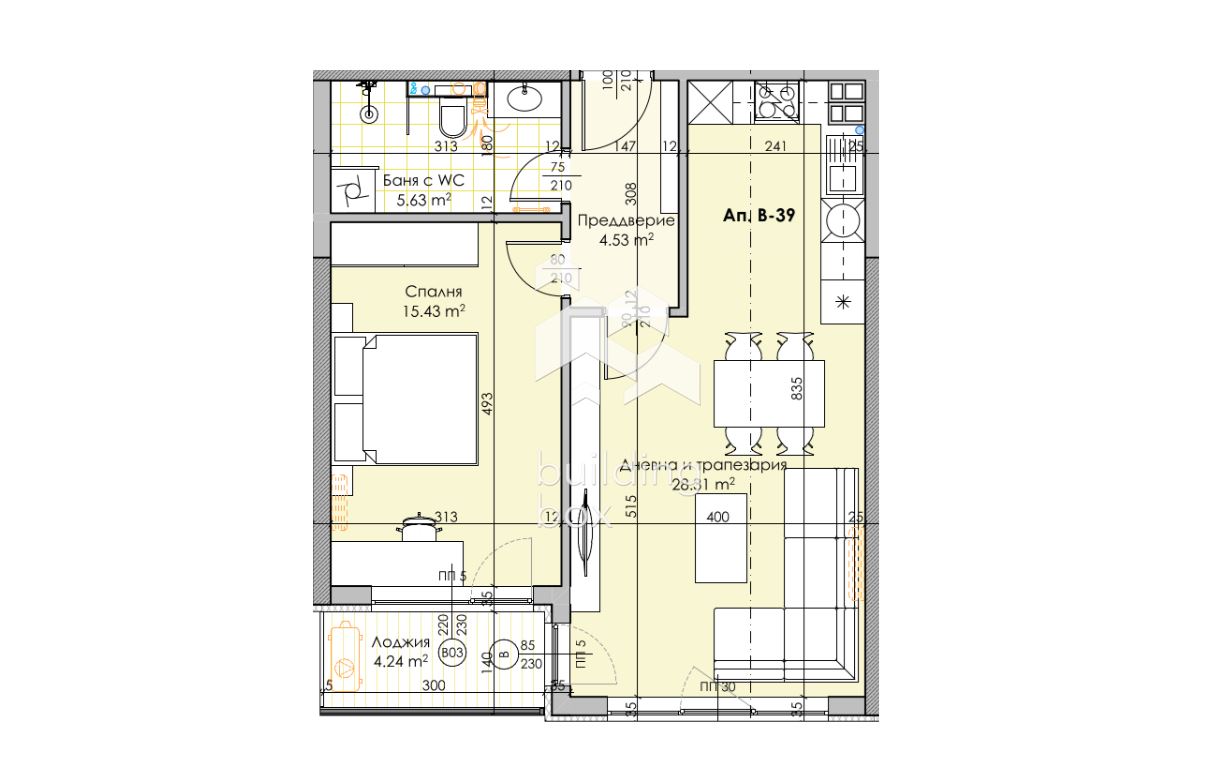 Двустаен апартамент - кв. Кършияка - 0