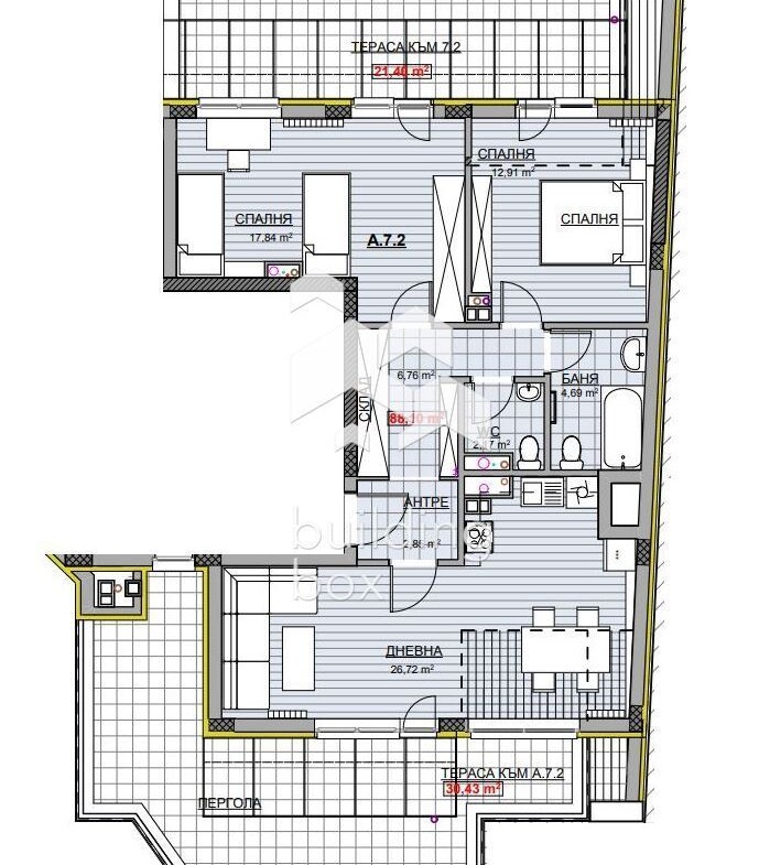 Многостаен апартамент в кв. Красно село - 0