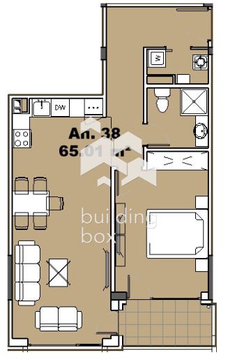 Двустаен апартамент в кв. Карпузица - 0