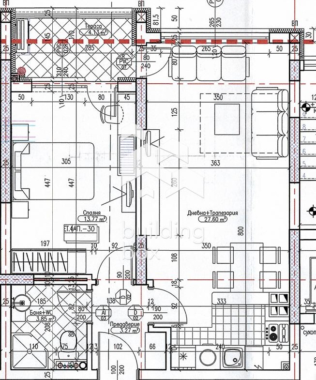 Двустаен апартамент - 0