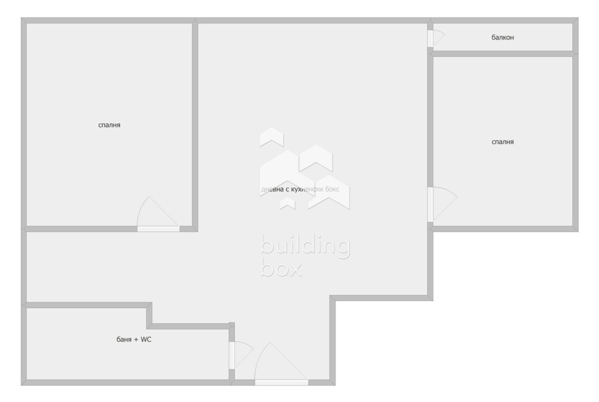 Тристаен апартамент в Център - 0