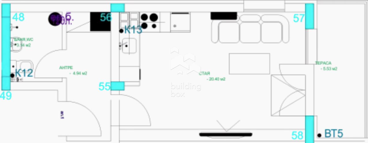 Едностаен апартамент до “Дентален университет”