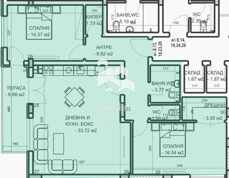 Тристаен апартамент - кв. Младежки хълм - 0