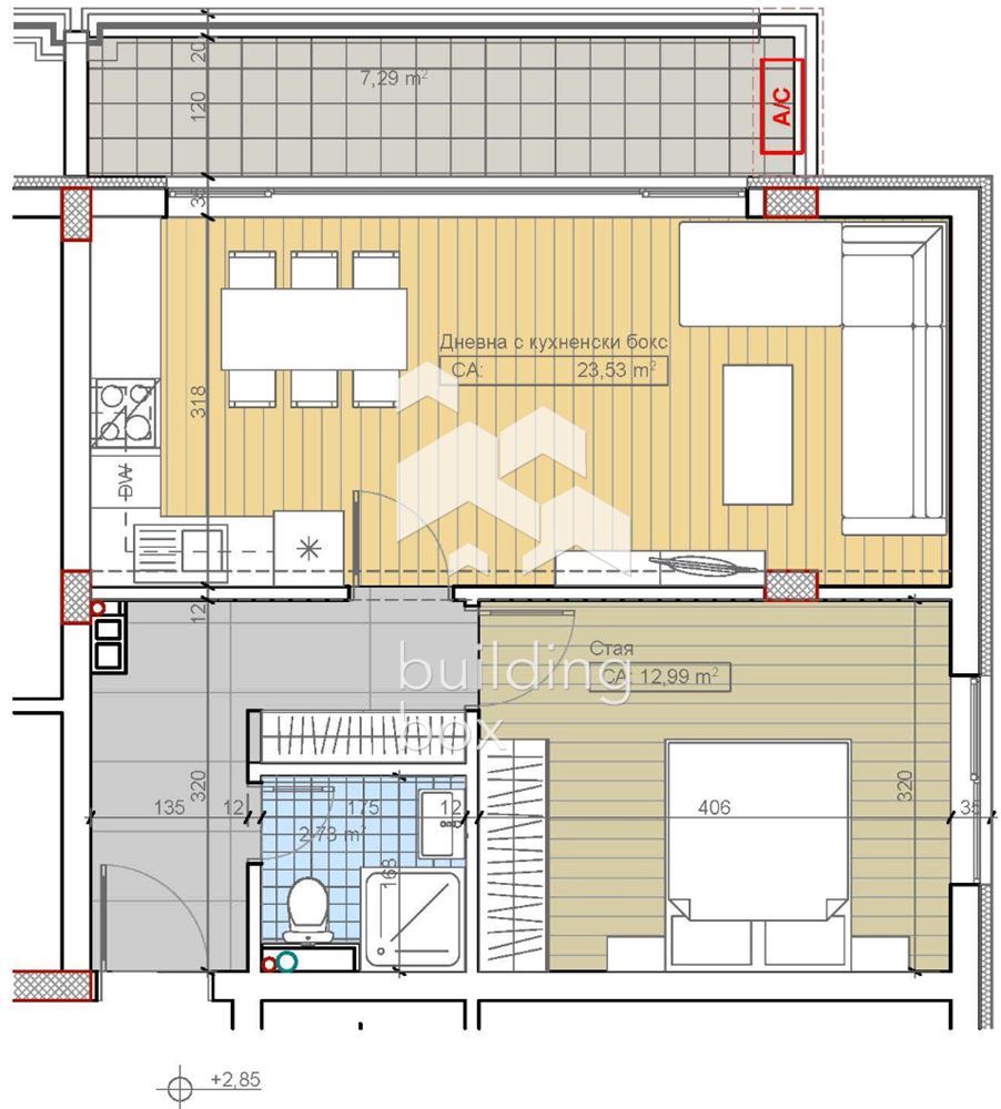Двустаен апартамент м-т Гърдова глава, кв. Бояна - 0