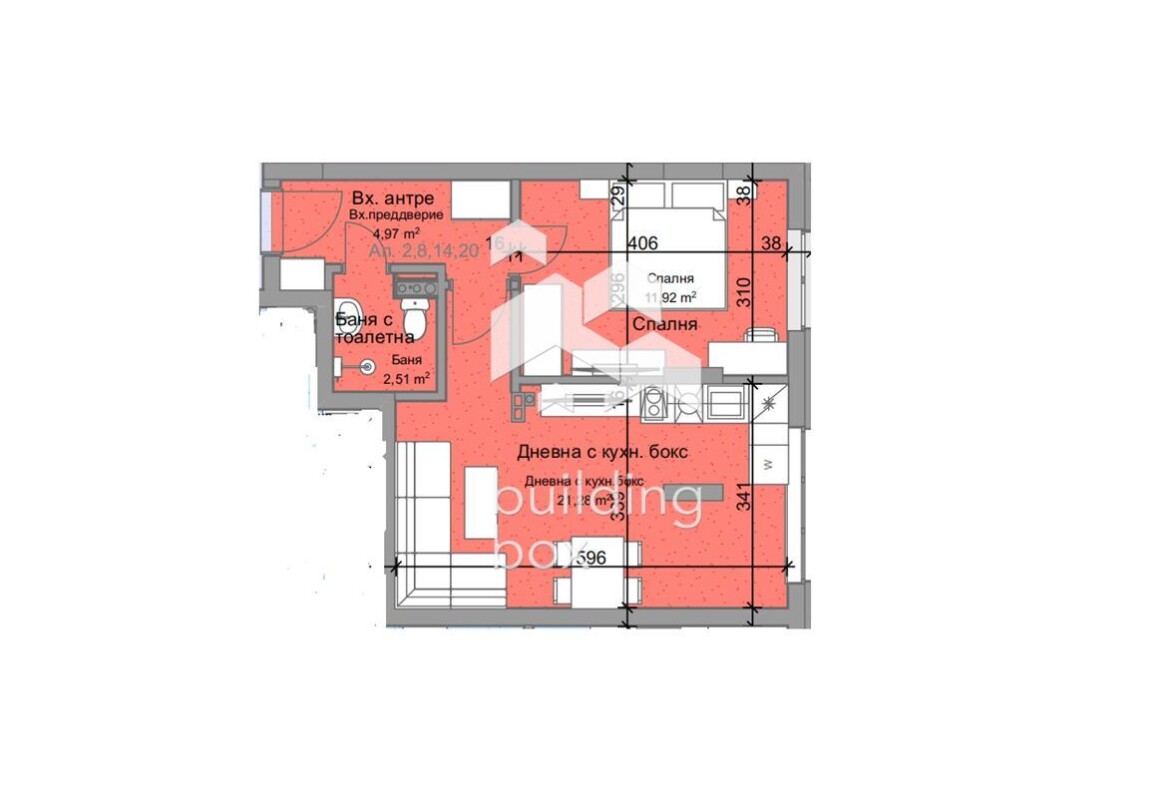 Двустаен апартамент - кв. Остромила - 0