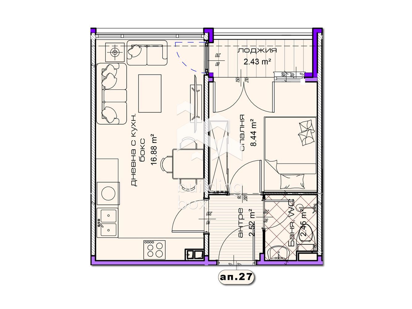 ДВУСТАЕН апартамент в новострояща се сграда в град Шумен - 0