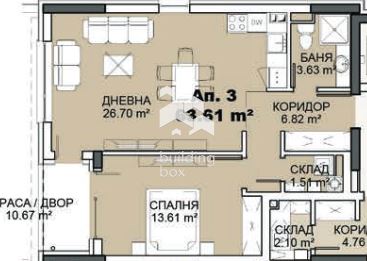 Двустаен апартамент в Княжево - 0