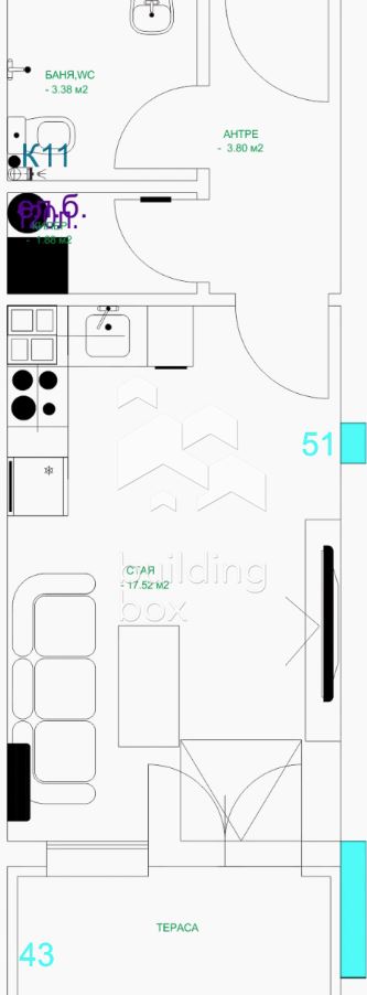 Едностаен апартамент – гр. Пловдив