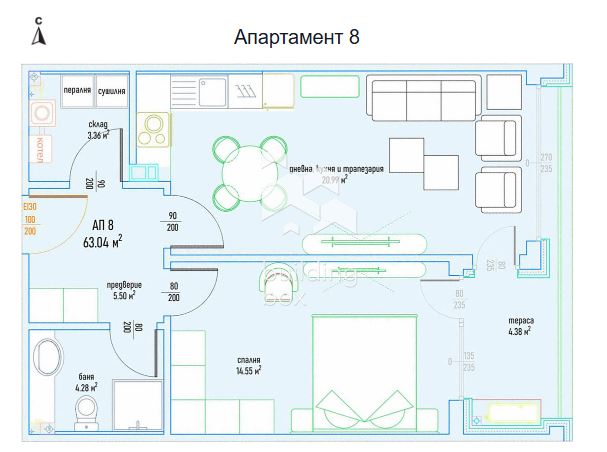 Продава 2-стаен - 0